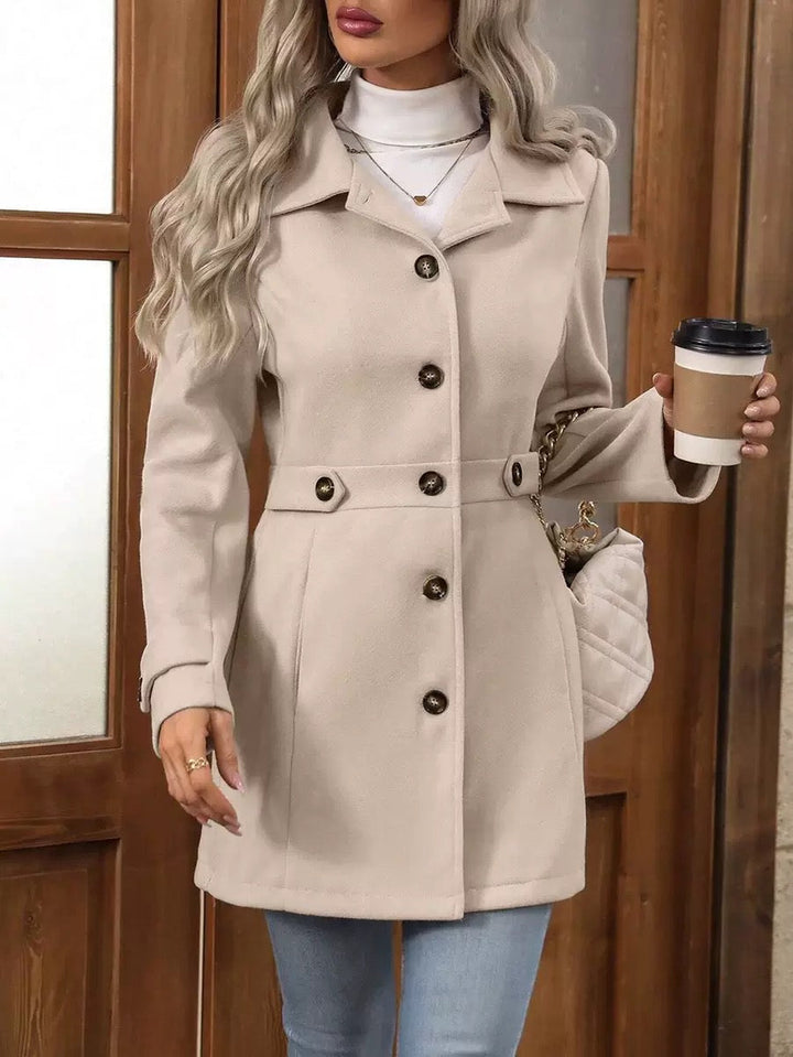 Agnès Paris | Manteau Ceinturé Élégant Christine