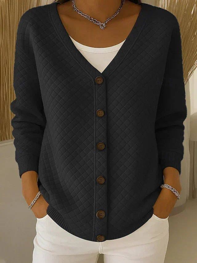Agnès Paris | Cardigan Matelassé Col V Charlotte