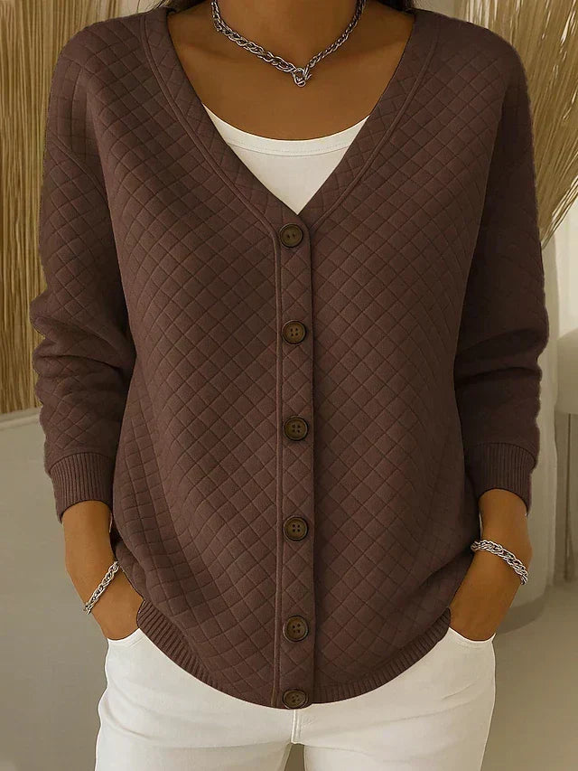 Agnès Paris | Cardigan Matelassé Col V Charlotte