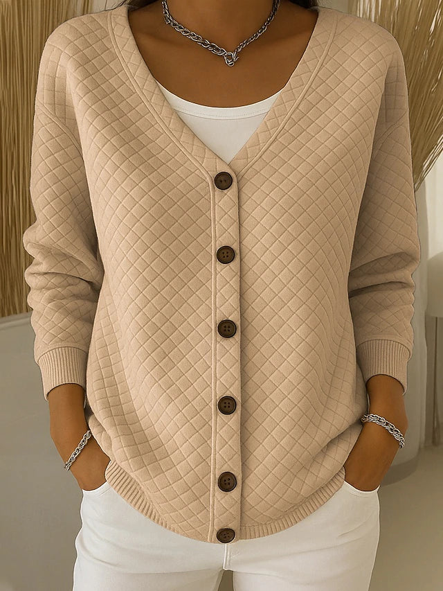 Agnès Paris | Cardigan Matelassé Col V Charlotte