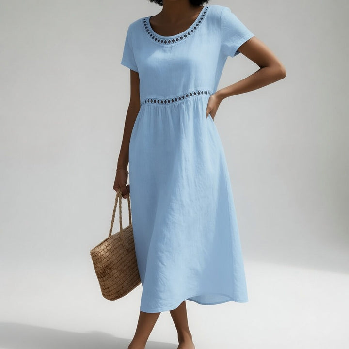 Agnès Paris | Robe Brodée Fluide Aveline