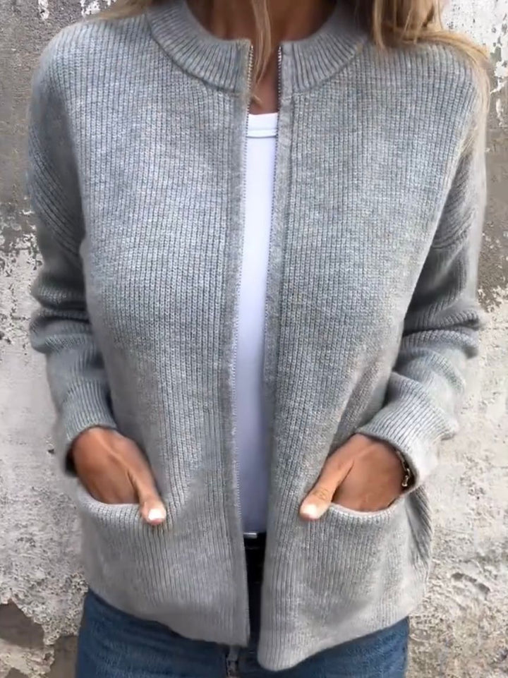 Agnès Paris | Cardigan Sans Col à Poches Marie