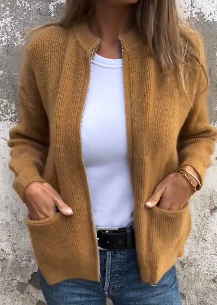 Agnès Paris | Cardigan Sans Col à Poches Marie