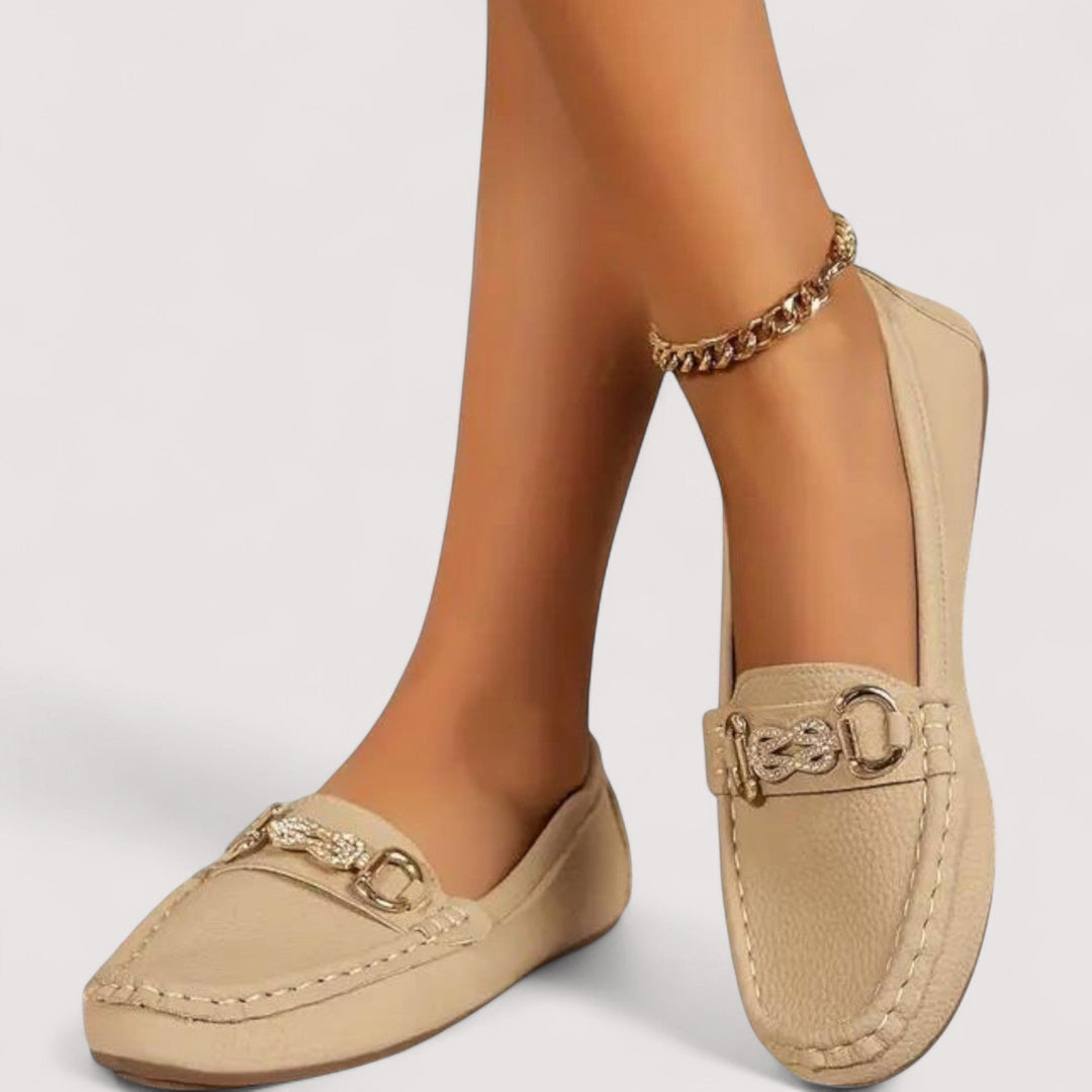 Agnès Paris | Mocassins Souples Mors Doré Chloé