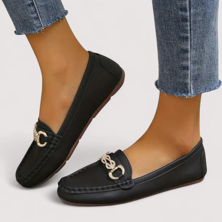 Agnès Paris | Mocassins Souples Mors Doré Chloé