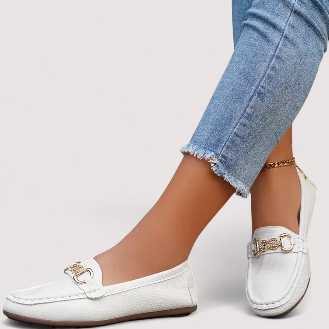 Agnès Paris | Mocassins Souples Mors Doré Chloé