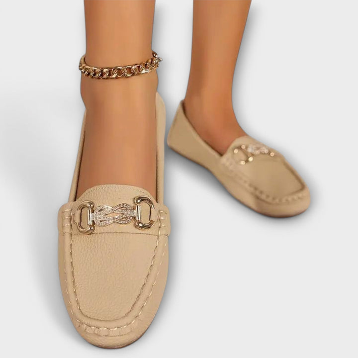 Agnès Paris | Mocassins Souples Mors Doré Chloé