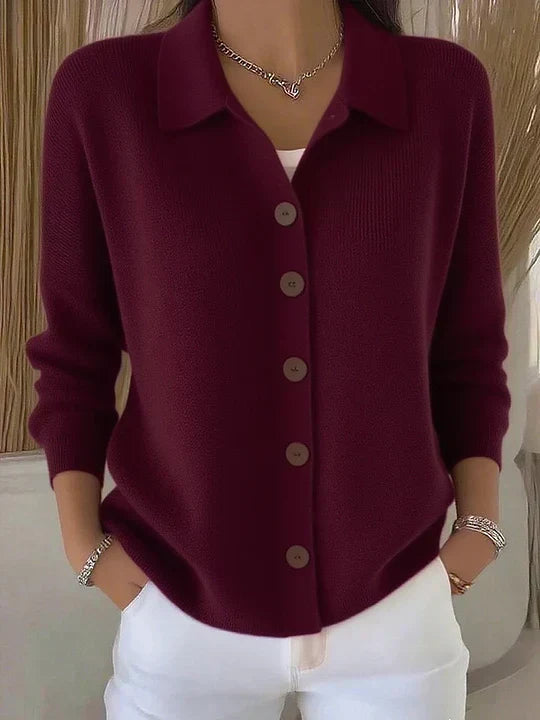 Agnès Paris | Cardigan Col Polo Boutonné Isabelle