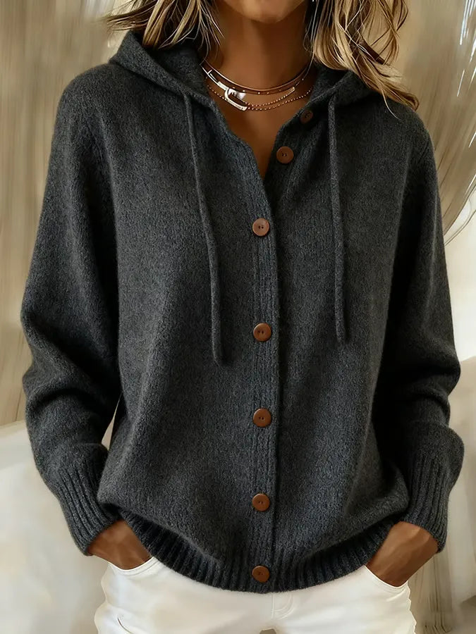 Agnès Paris | Gilet à Capuche Douillet Claire