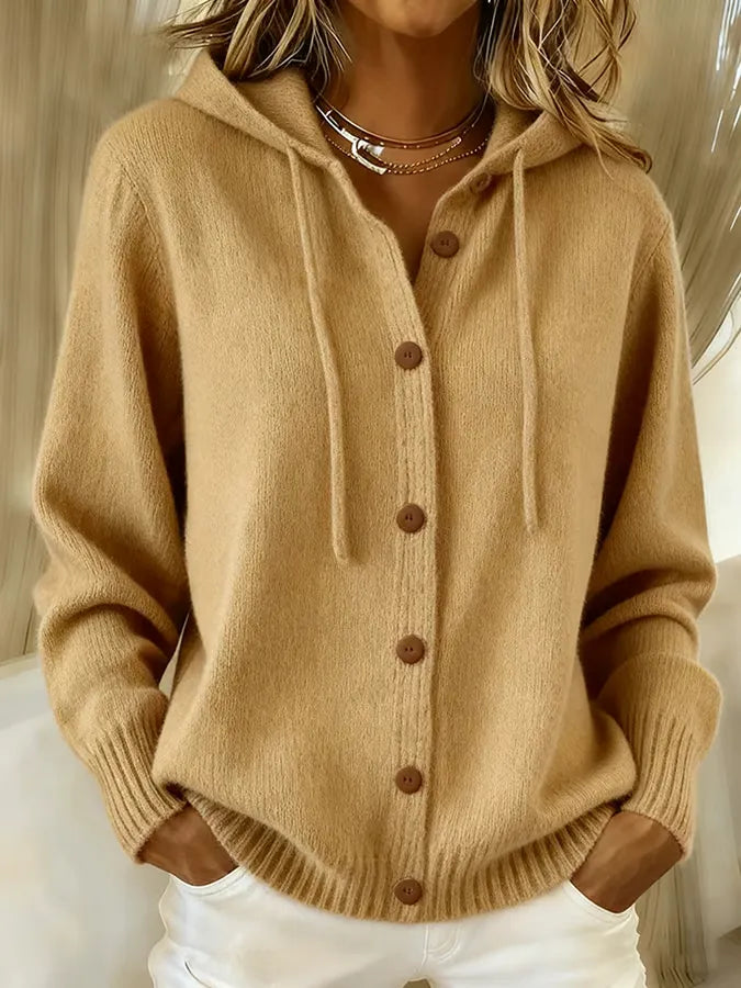 Agnès Paris | Gilet à Capuche Douillet Claire