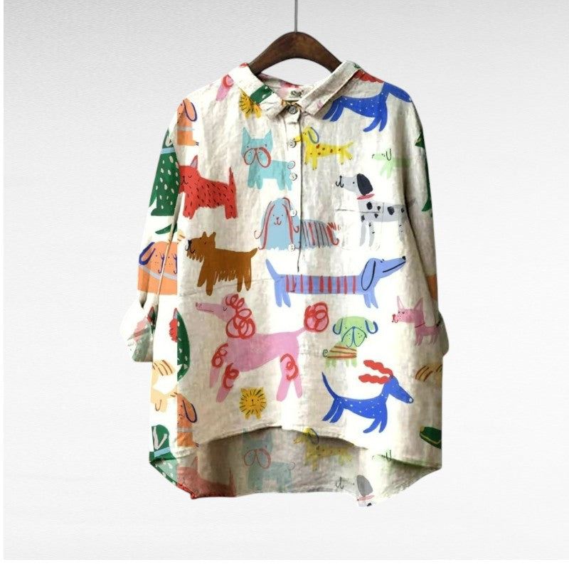 Agnès Paris | Chemise Élégante à Motif Émilie