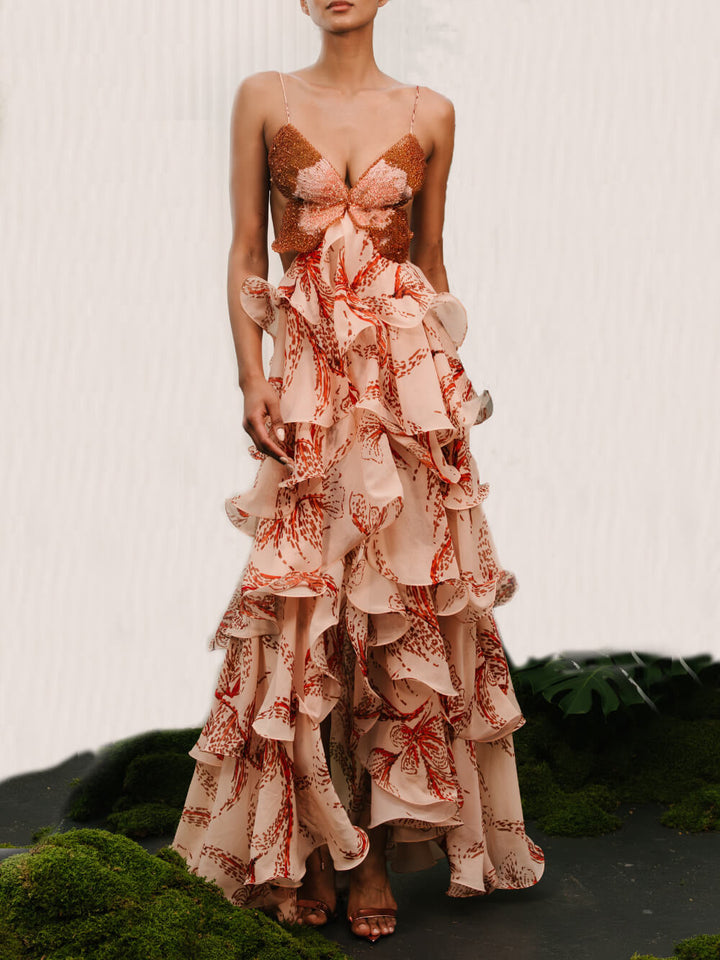 Agnès Paris | Robe Maxi Papillon Signature
