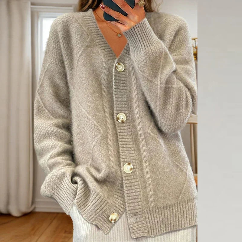 Agnès Paris | Cardigan Torsades Col V Mathilde