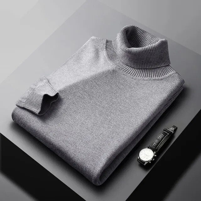 Agnès Paris | PULL EN MAILLE À COL ROULÉ POUR HOMME