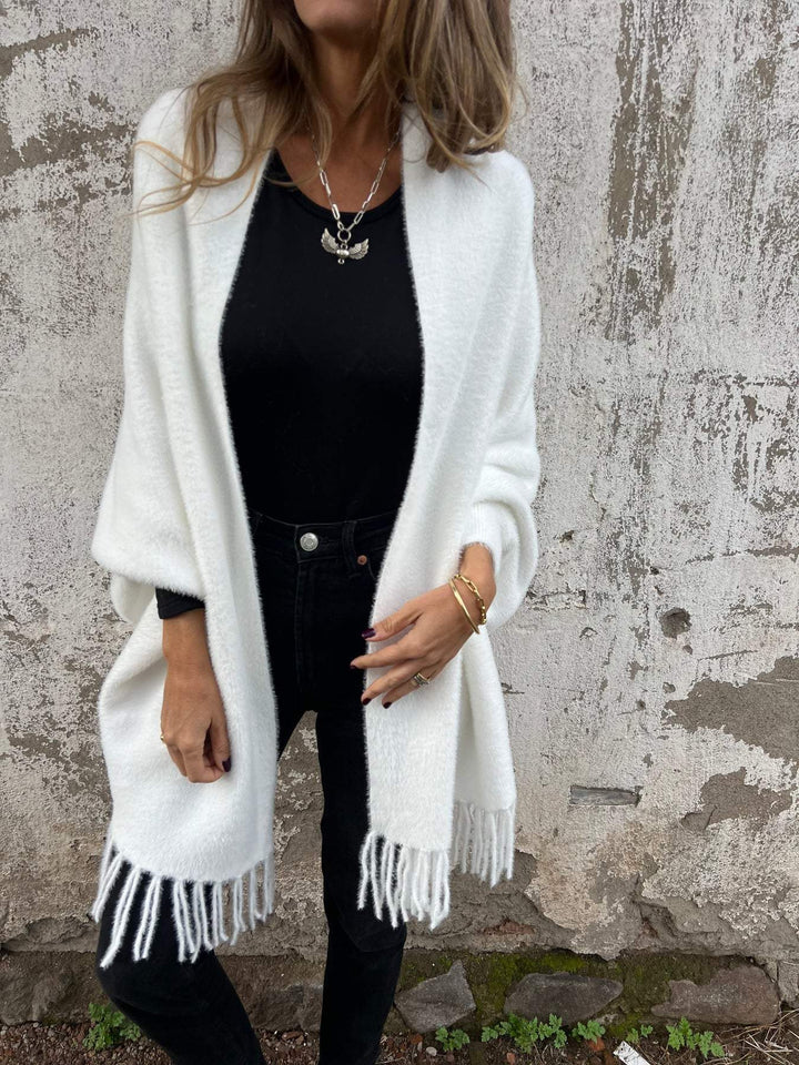 Agnès Paris | Cardigan Long à Franges Élina