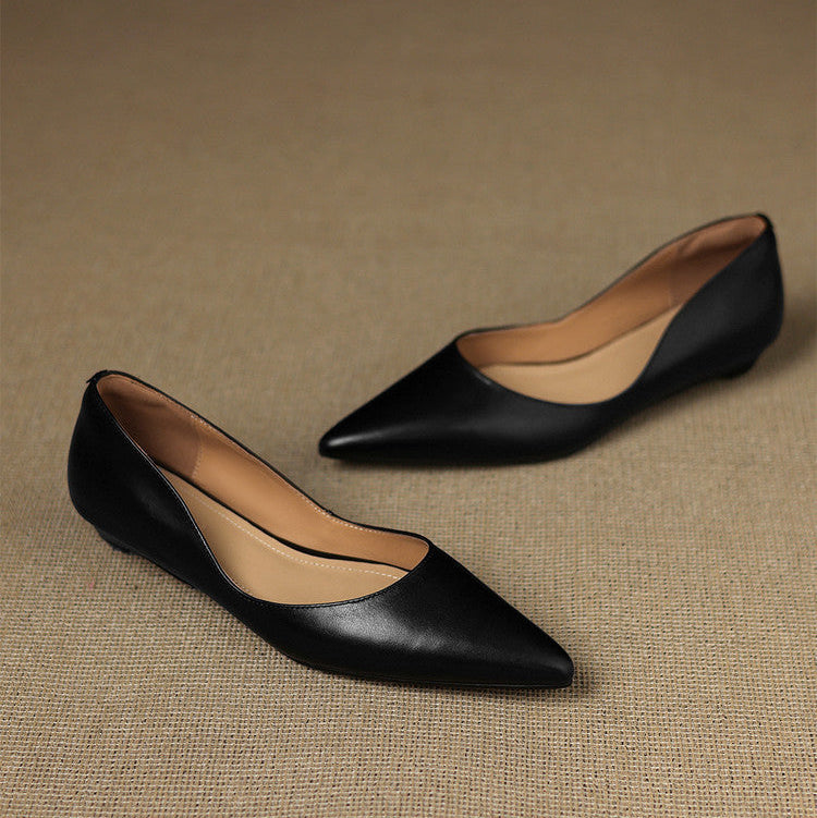 Agnès Paris | Ballerines Pointues en Cuir Marie