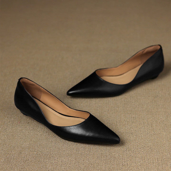 Agnès Paris | Ballerines Pointues en Cuir Marie