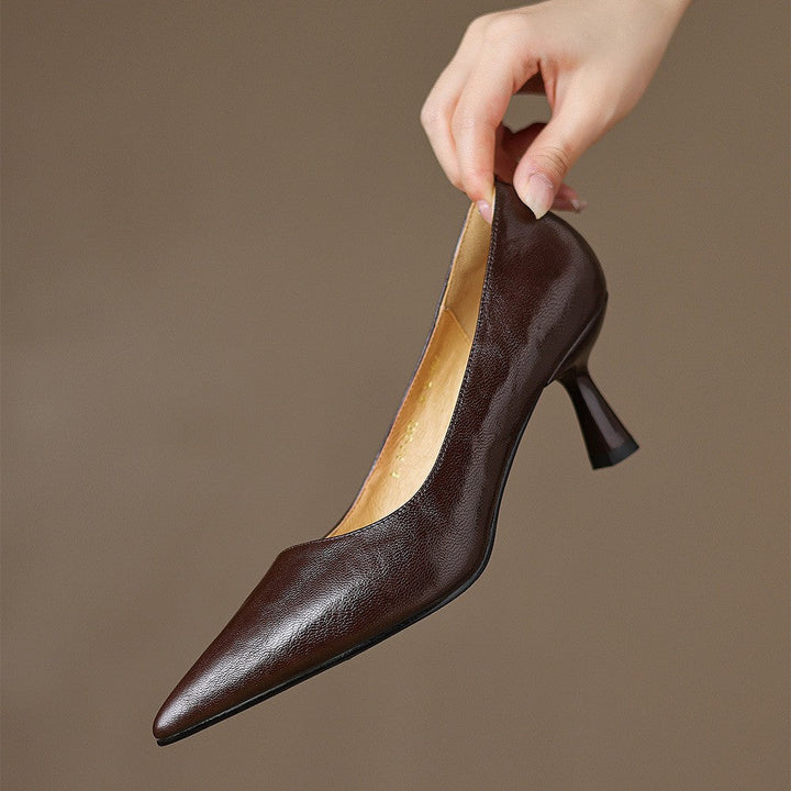 Agnès Paris | Escarpins Fins en Cuir Lucie