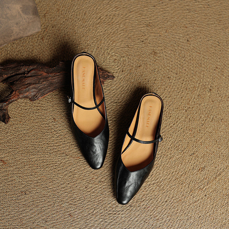 Agnès Paris | Mules Babies en Cuir Souple Solange
