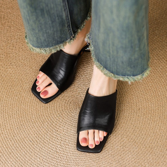 Agnès Paris | Mules à Talon Sculpté Odile
