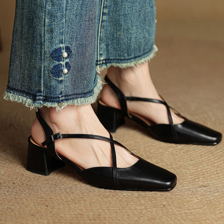 Agnès Paris | Escarpins Slingback à Brides Croisées Chloé