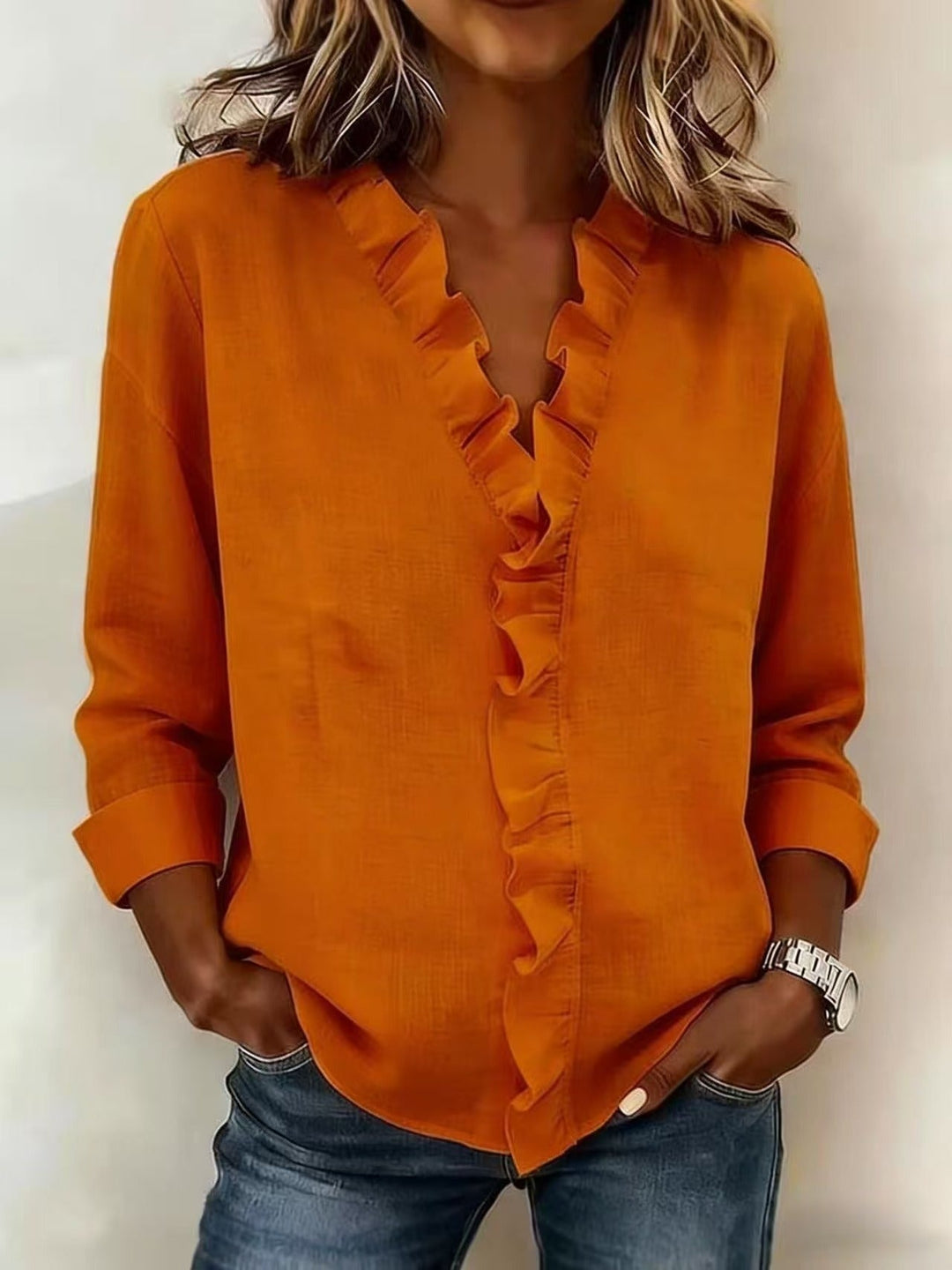 Agnès Paris | Blouse Élégante Volants Claire