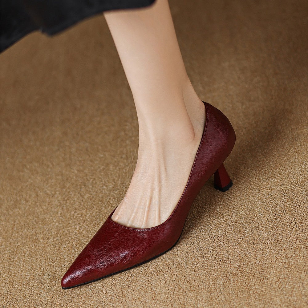 Agnès Paris | Escarpins Fins en Cuir Lucie