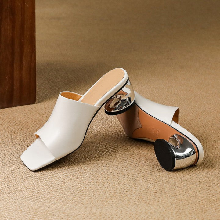 Agnès Paris | Mules à Talon Sculpté Odile