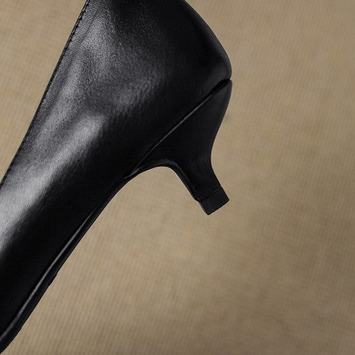 Agnès Paris | Escarpins Kitten Heel en Cuir Manon