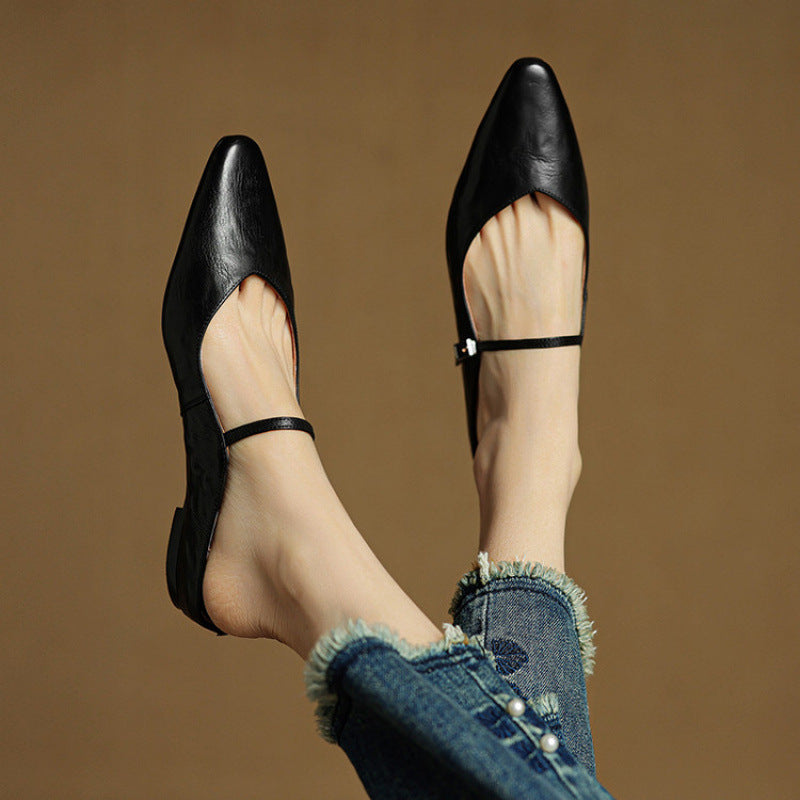 Agnès Paris | Mules Babies en Cuir Souple Solange
