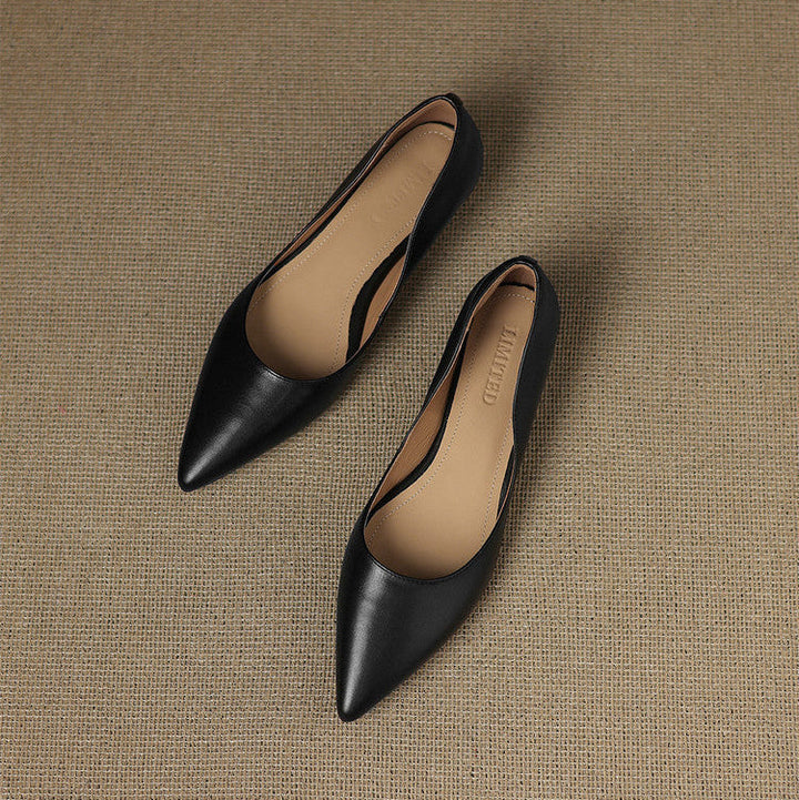 Agnès Paris | Ballerines Pointues en Cuir Marie