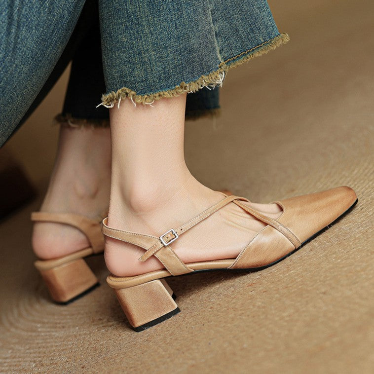 Agnès Paris | Escarpins Slingback à Brides Croisées Chloé