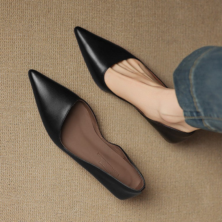 Agnès Paris | Escarpins Kitten Heel en Cuir Manon