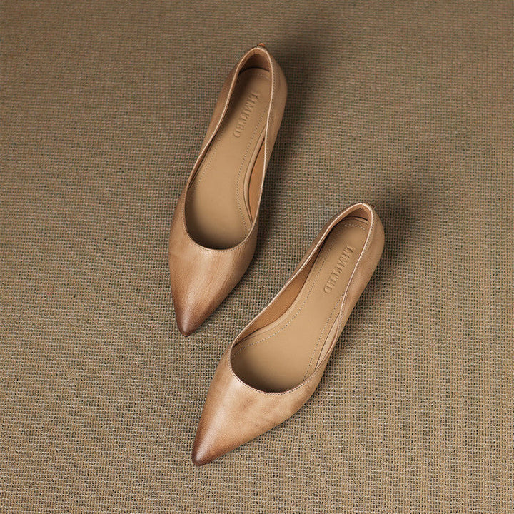 Agnès Paris | Ballerines Pointues en Cuir Marie