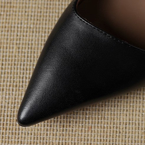 Agnès Paris | Escarpins Kitten Heel en Cuir Manon