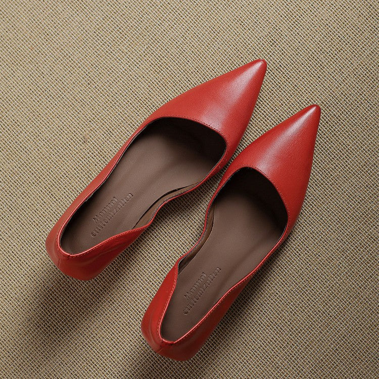 Agnès Paris | Escarpins Kitten Heel en Cuir Manon