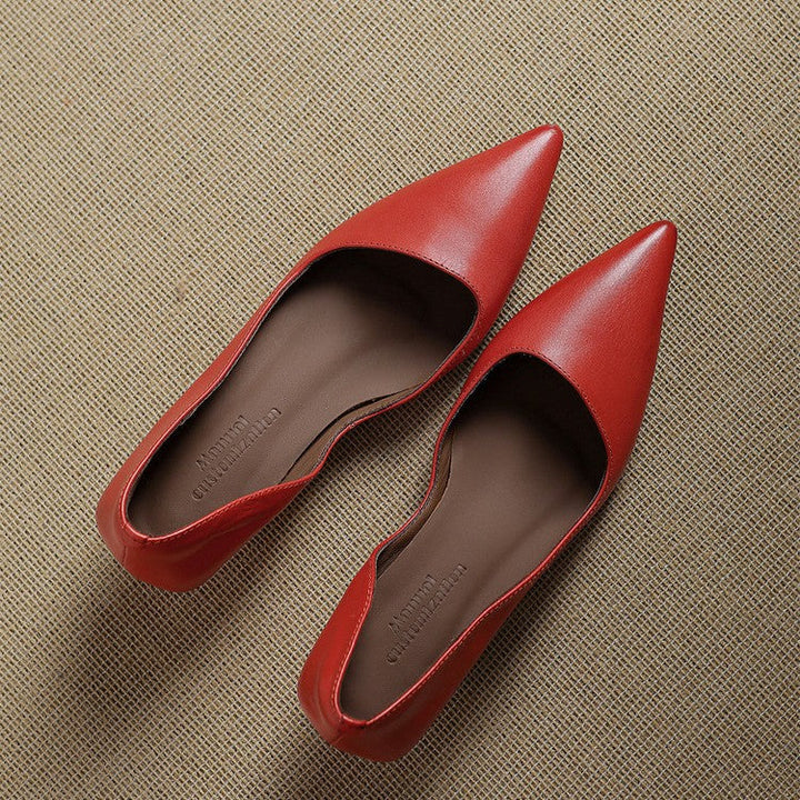 Agnès Paris | Escarpins Kitten Heel en Cuir Manon