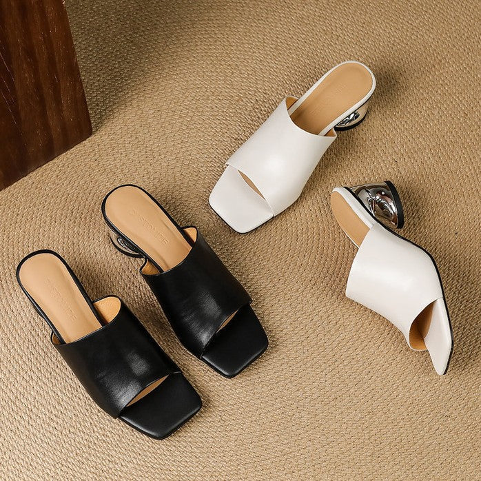 Agnès Paris | Mules à Talon Sculpté Odile