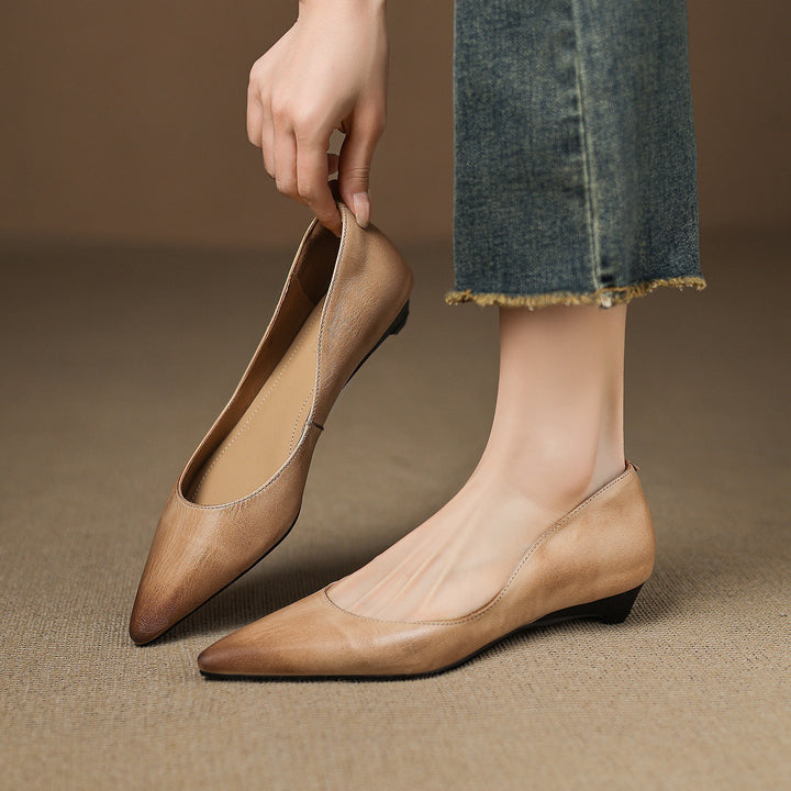 Agnès Paris | Ballerines Pointues en Cuir Marie