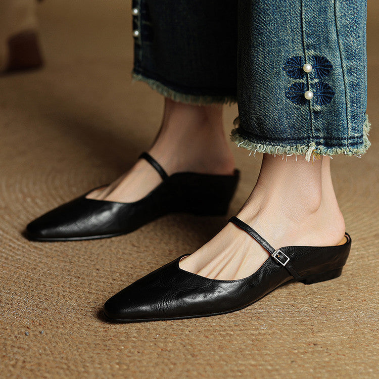 Agnès Paris | Mules Babies en Cuir Souple Solange