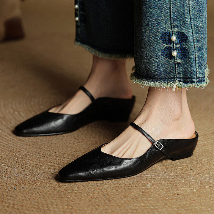 Agnès Paris | Mules Babies en Cuir Souple Solange