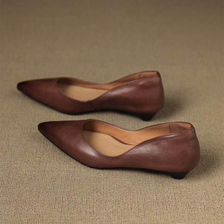 Agnès Paris | Ballerines Pointues en Cuir Marie