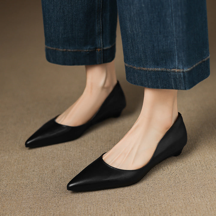 Agnès Paris | Ballerines Pointues en Cuir Marie