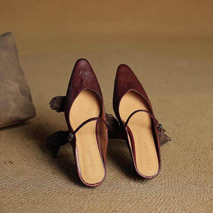 Agnès Paris | Mules Babies en Cuir Souple Solange