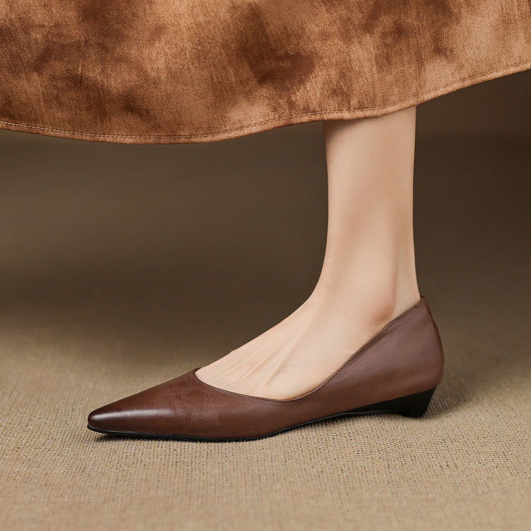 Agnès Paris | Ballerines Pointues en Cuir Marie