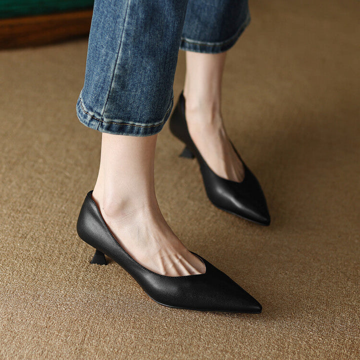 Agnès Paris | Escarpins Pointus Talon Évasé Brigitte