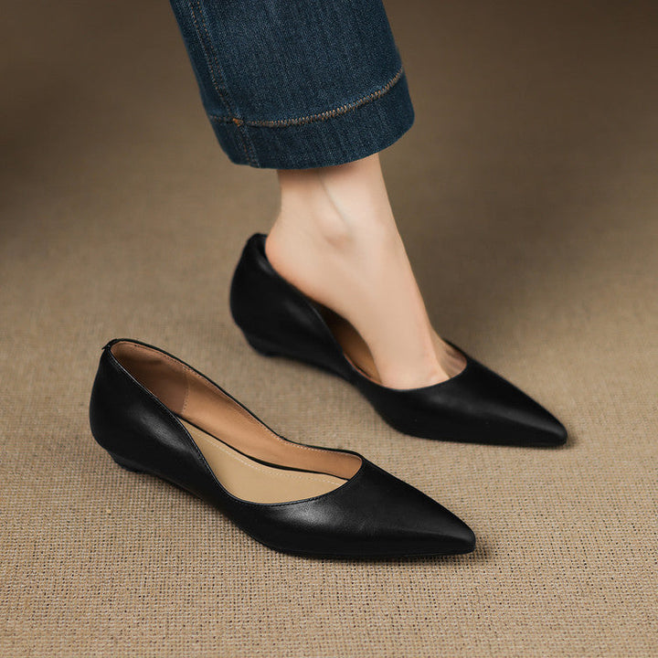 Agnès Paris | Ballerines Pointues en Cuir Marie