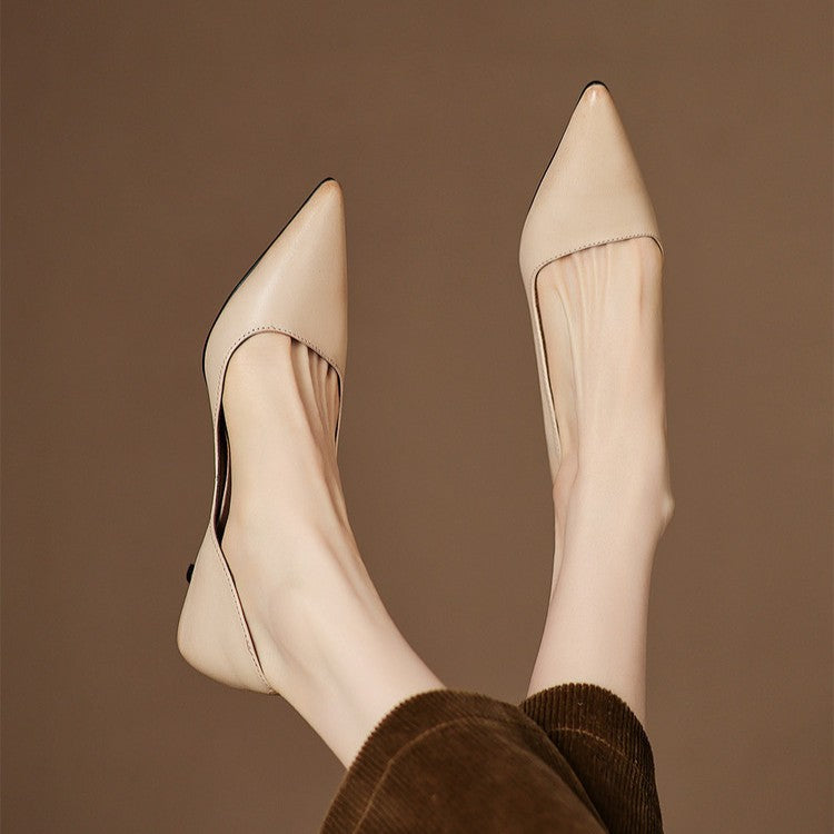 Agnès Paris | Escarpins Kitten Heel en Cuir Manon