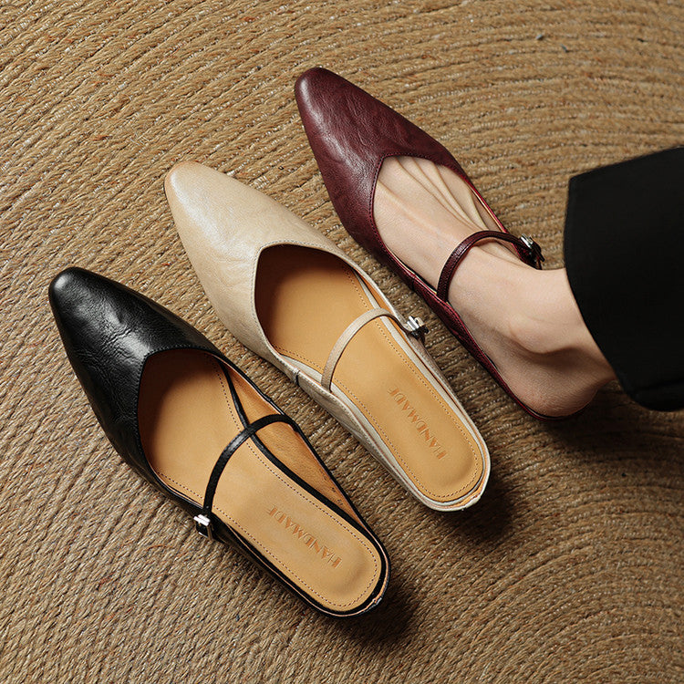 Agnès Paris | Mules Babies en Cuir Souple Solange