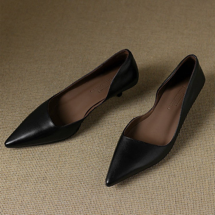 Agnès Paris | Escarpins Kitten Heel en Cuir Manon
